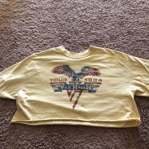 cropped van halen shirt